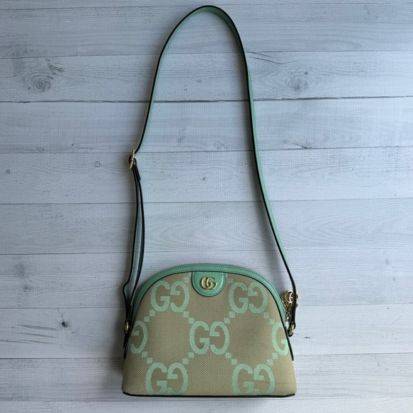 Gucci Handbags - RARE Gucci GG Monogram Ophidia Dome Canvas Shoulder Bag Beige Pepperlight Mint